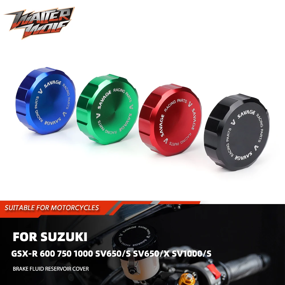 

Brake Fluid Reservoir Covers Cap For Suzuki GSX-R 600 750 1000 SV650 /S/X SV1000/S TL1000 S/R Katana 600 GSX600F 750 GSX750F GSX
