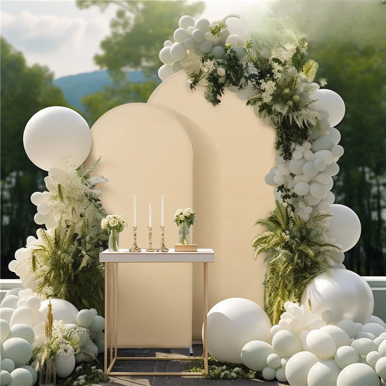 Festival Party Wedding Arch Set Spandex Elastic Screen Set Banquet Decoration Section Cloth U-shaped Shelf Cloth Set