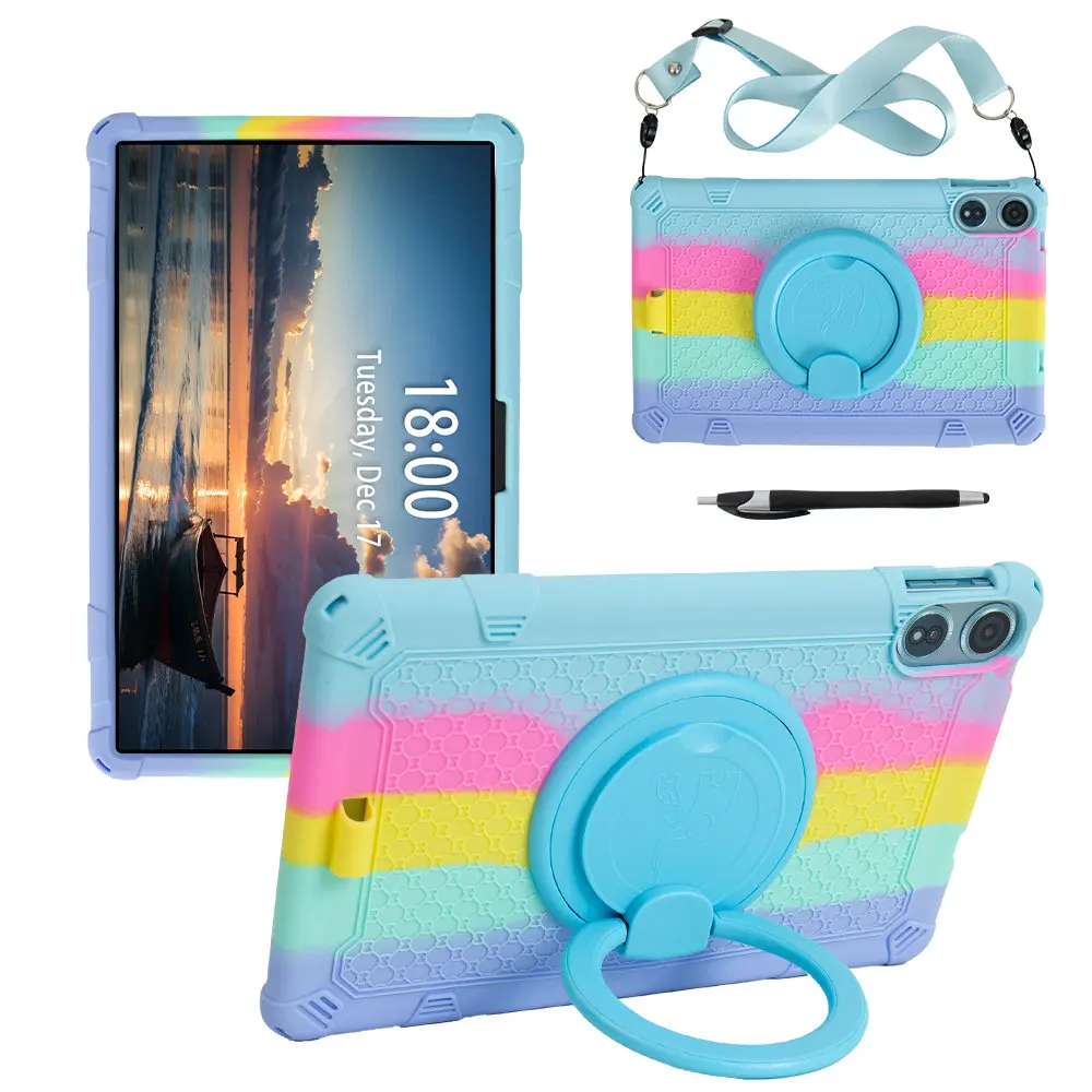 Мягкий силиконовый чехол для Teclast T60 Plus, 12-дюймовый чехол для планшета с вращающейся подставкой, детский безопасный защитный чехол T60Plus 12 дюймов