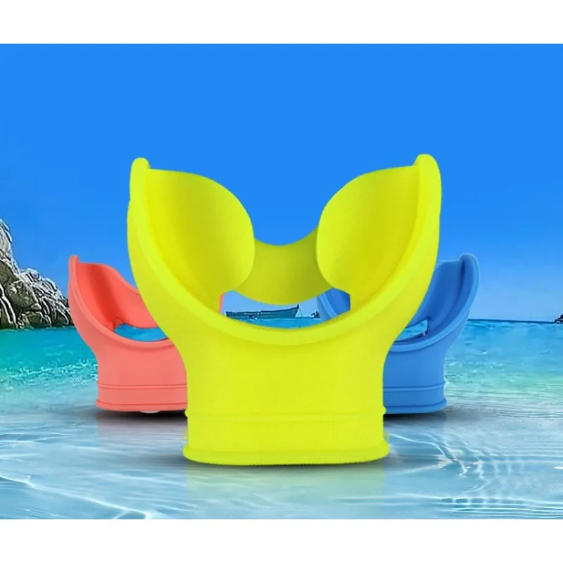 

Silicone Snorkel Mouthpiece - BPA-Free Diving Respirator for Deep Water, Replacement Breathing Tube with Comfortable Bite Pad