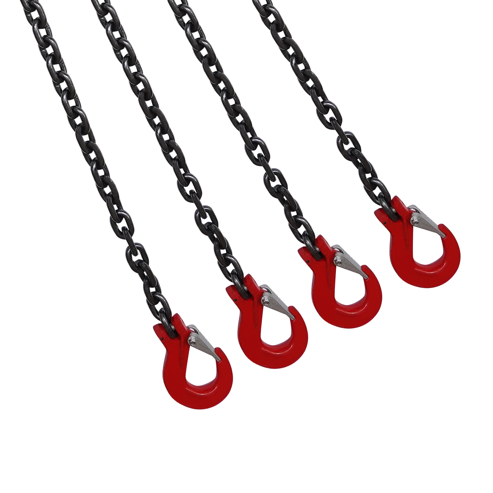 Levantamento Cadeia Sling, G80 Liga de Aço Cadeia Sling, Elevadores 5 Toneladas Heavy Duty com 4 Pernas Grau Ganchos e Ajustador