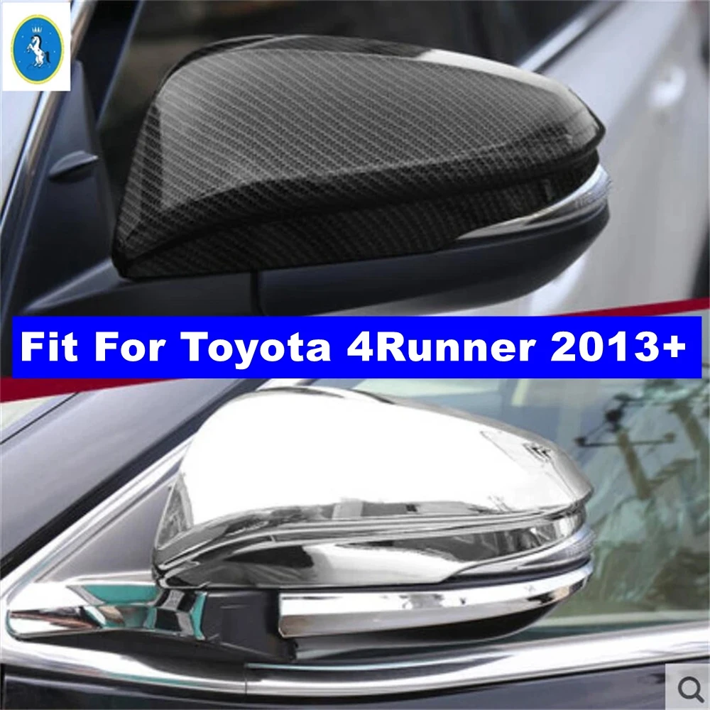 

Outside Rearview Mirror Protector Shell Cover Trim Fit For Toyota 4Runner 2013 - 2019 Chrome / Carbon Fiber Exterior Accessories