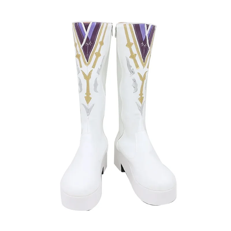 Scarpe cosplay Xavier Love and Deepspace Puntelli cosplay Scarpe in pelle PU Stivali di carnevale di Halloween Accessori anime realizzati su misura