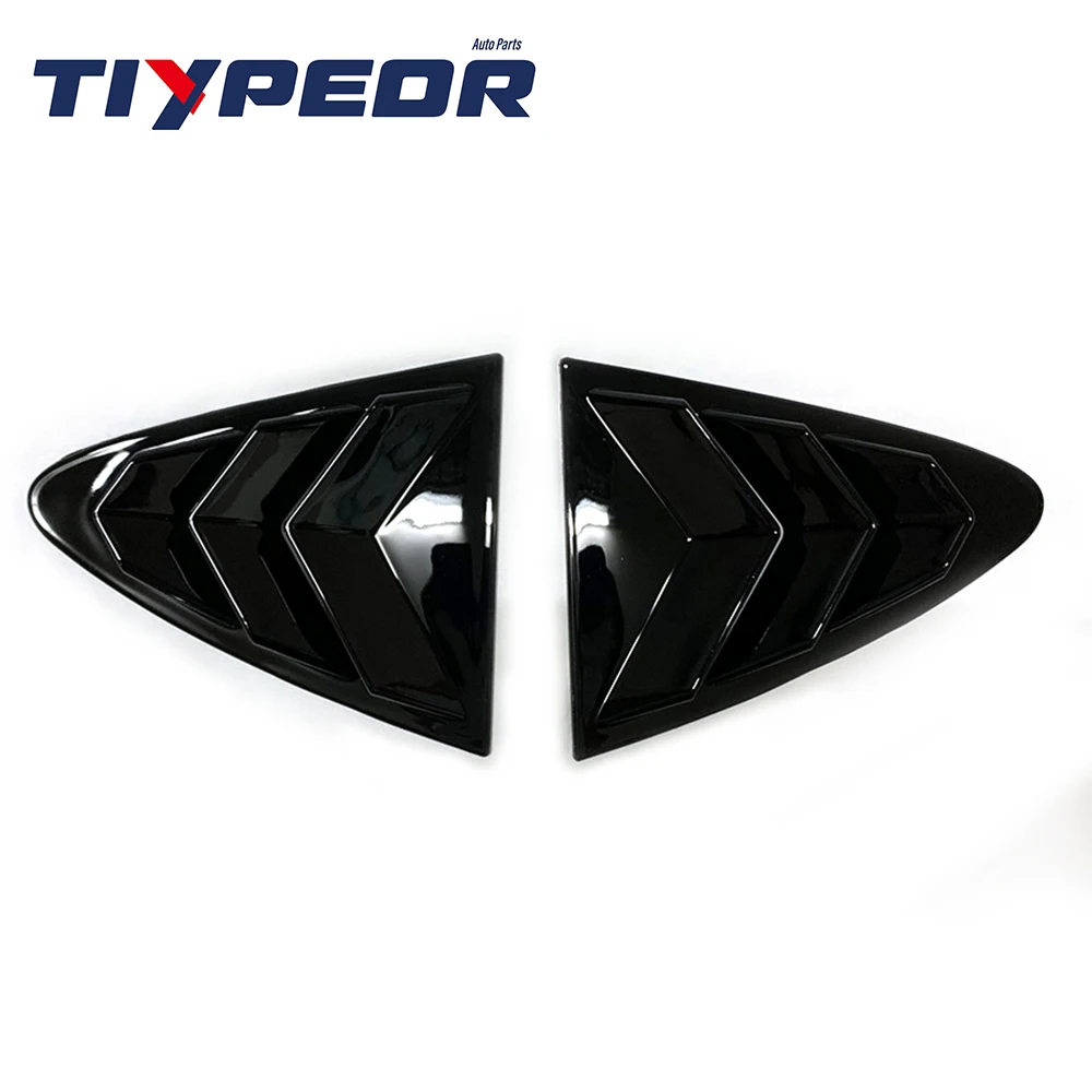 ToypeorWindow Shutter Cover Triangle Shaped ABS Panel For 2017 2018 Cruze Chevrolet Rear Window Louver Vent Trim Accessories