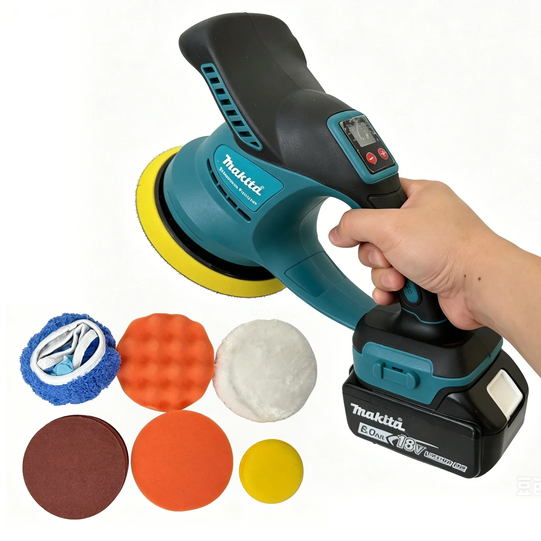 Makita Brushless Electric Car Polisher 6Gear Cordless Auto Electric Waxing Sanding Sealing Glaze Tool For Makita 18V Battery view 2