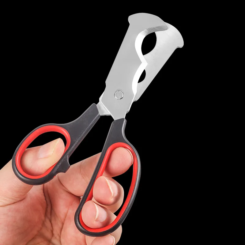 Vintage Stainless Steel Double-Blade Cigar Scissors Portable Travel Sharp Cutter Cigarette Special Tool for Cigar Accessory image 5