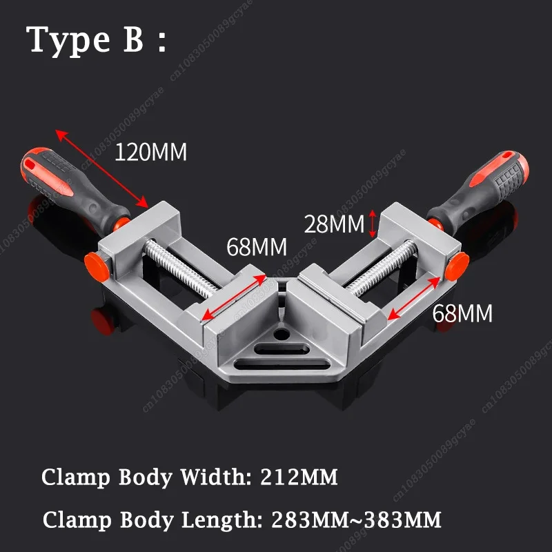 Imagem -06 - Alumínio Clamp Ângulo Direito Picture Frame Canto Clamp Soldagem Carpintaria Clamping Tool 90 ° 1pc