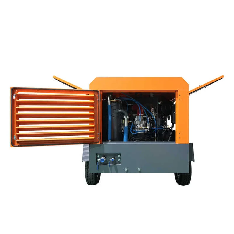 Portable Compressor Diesel Engine Driven Screw Air Compressor 7-25 bar for blasting