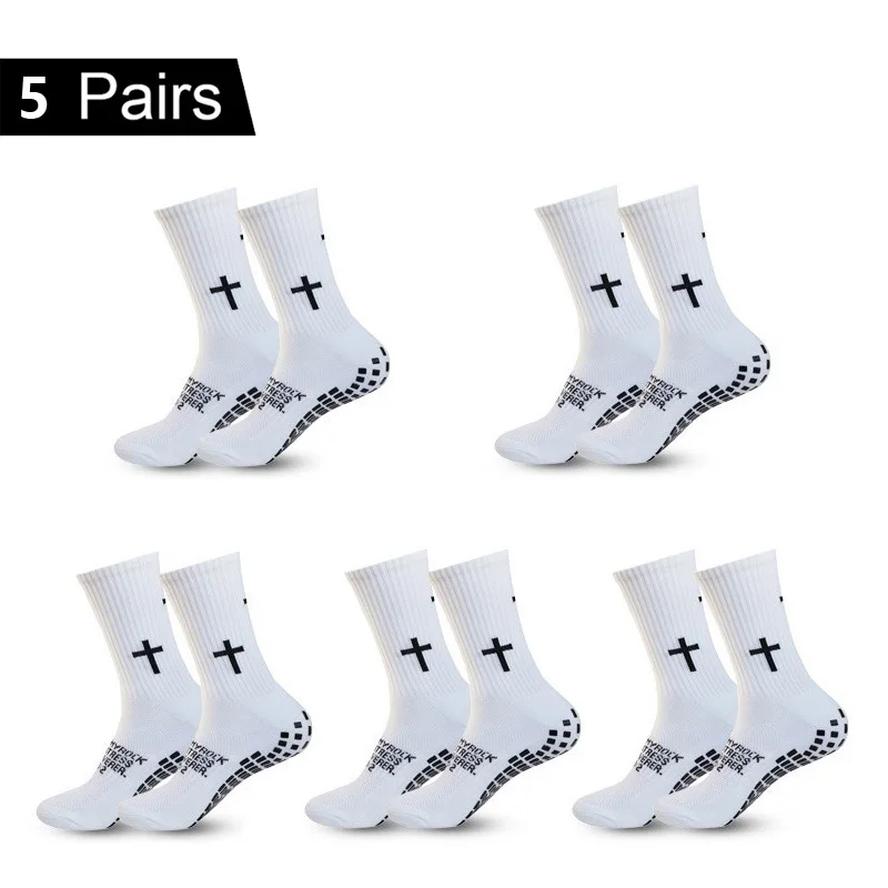 4/5/6 Paar rutschfeste Fußballsocken für Herren und Damen, atmungsaktiv, für Fußball, Basketball, Tennis, Sport, Radfahren, Reiten, Yoga
