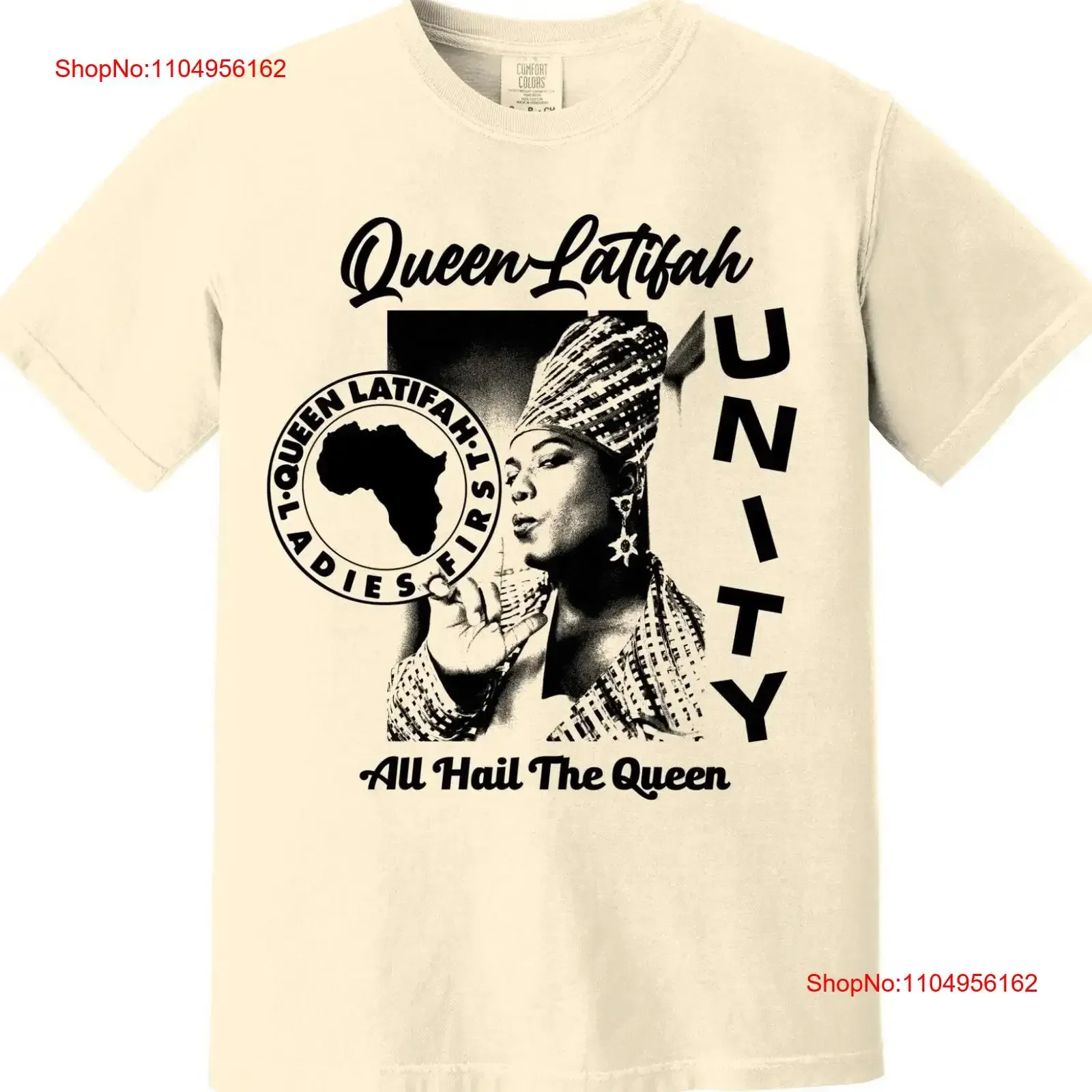 Rainha Latifah Camiseta Pesada Lingues Nativas UNIDADE All Hail The 90s boom bap hip hop vintage Roupas de grife lavadas