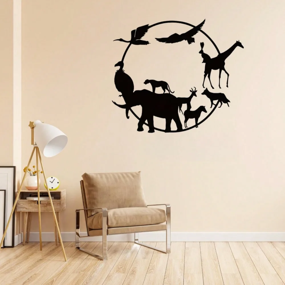 

Metal Wildlife Art Wall Decor for Living Room Rustic Animal Signs Hanging