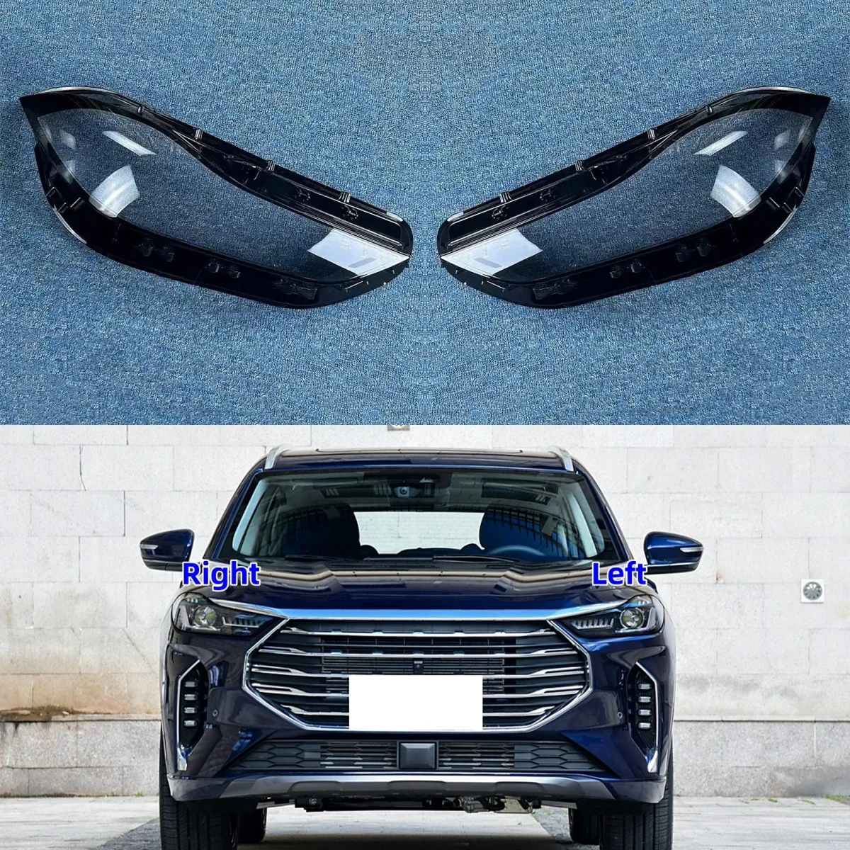 For Chery Jetour X70 Plus 2021 2022 2023 Transparent Lampshade Headlight Mask Cover Headlamp Shell Lens Plexiglass