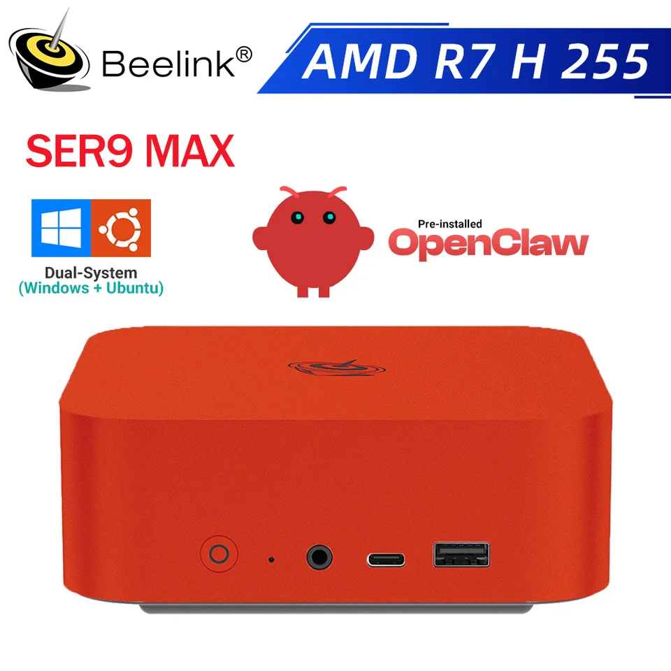 Beelink SER9 Max con Sistema Ubuntu y Windows 11 Preinstalado, AMD