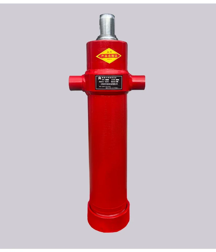 3TG-E71*750 Single Acting Telescopic Hydraulic Cylinder Replacement Spare Parts For Farm Dump Trailer Lift Bed