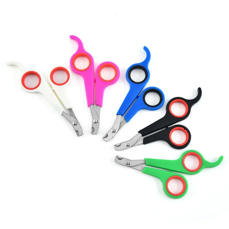 Kitten Scissors Short Tail Scissors Handle Thickened Nail Scissors for Small and Medium-sized Dogs and Cats