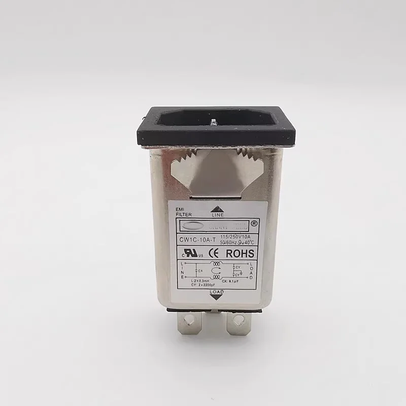 AC socket filter CW1C-10A-T Shrapnel C14 word 115/250V 10A