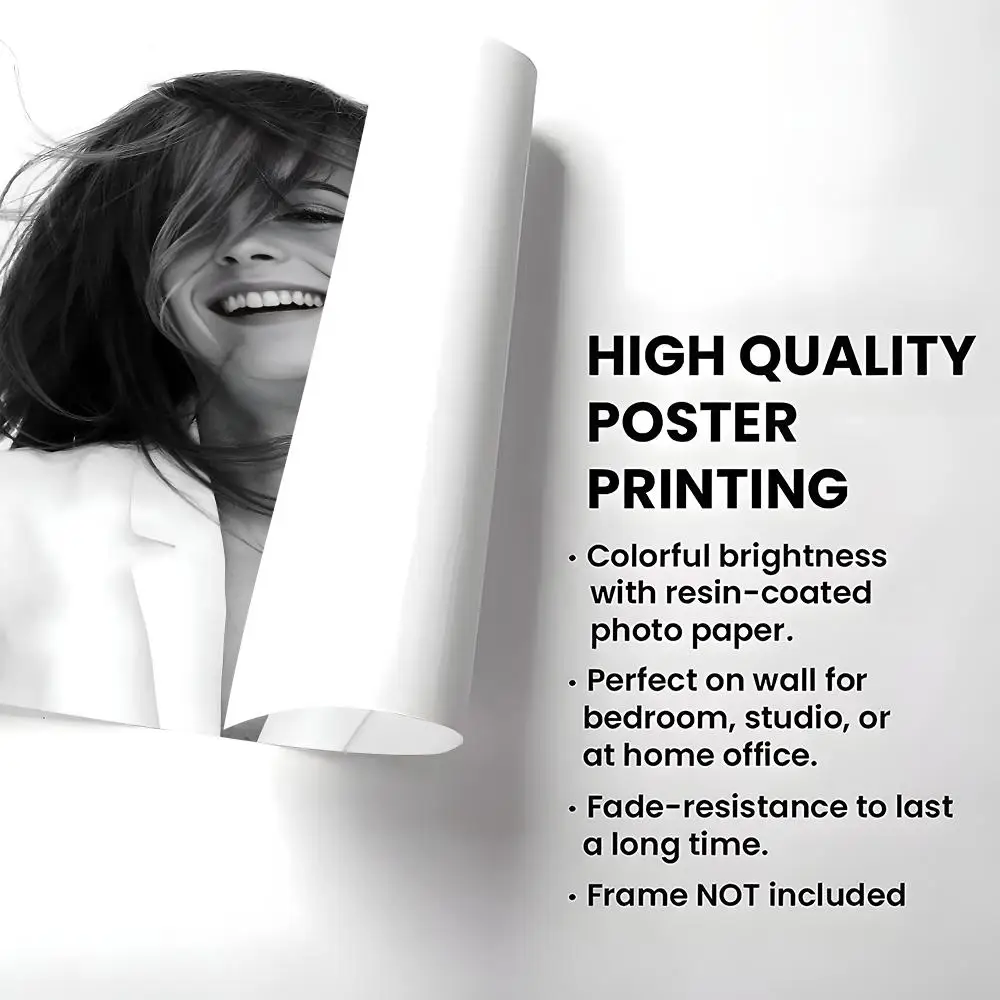 ملصق E-Emma Watson ملصق ذاتي اللصق قابل للإزالة، قشر وعصا جدار الفن للمنزل والمكتب مقهى بار جدار ديكور #5