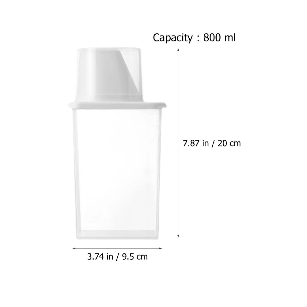 

800Ml Rice Storage Container Heavy Duty Airtight Food Storage Container with Transparent Design for Grains Beans Flour Sugar