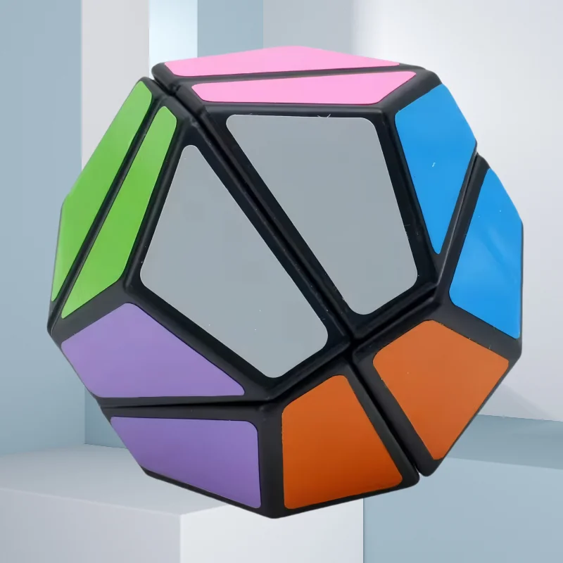 LanLan-Cubo de dodecaedro de segunda orden, pegatina de forma extraña, Cubo de velocidad divertido, rompecabezas profesional, juguetes, regalo para niños, Cubo mágico