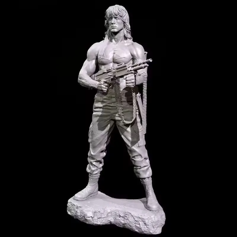 

1/35 (50 мм) игрушки из смолы, модель для сборки, первый кровь, Рамбо, солдат из смолы, в разобранном виде и неокрашенная статуя фигурок