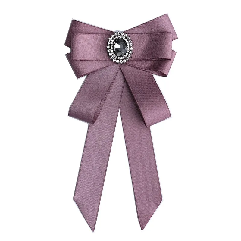 Handgemachte Mode neue Schmetterling Knoten Band Diamant Fliege College weiß Strass Süßigkeiten Farbe Fliege Geschenk für Schulmädchen Krawatte – Detail 33