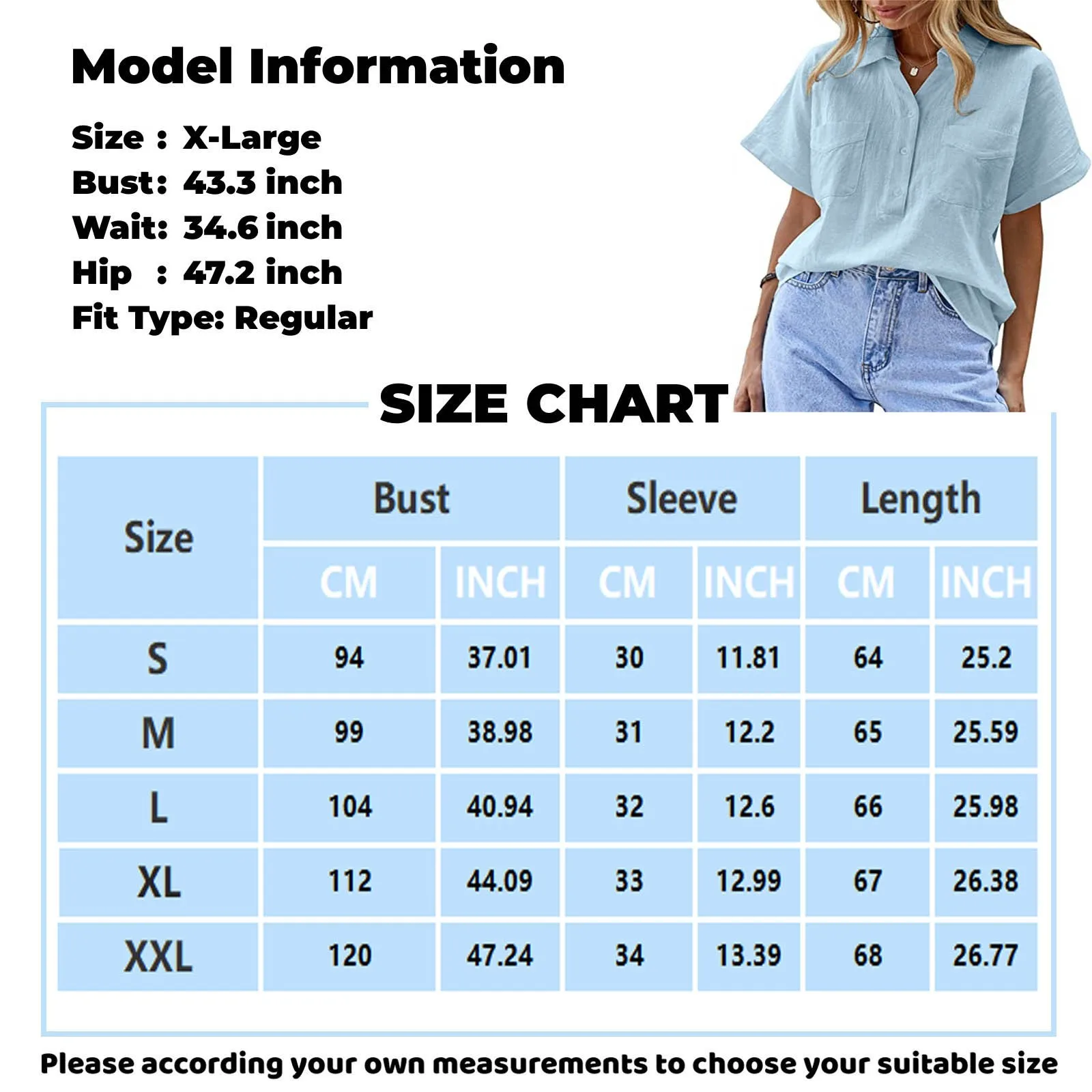 Women New Cotton And Linen Shirt Short-Sleeved Solid Color Double Pocket Pullover Shirts Loose Simple shirts & blouses camisas