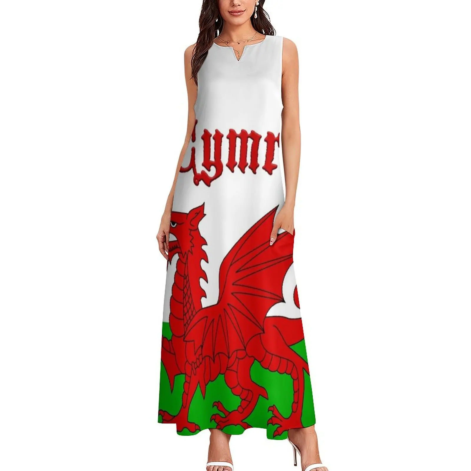 Wales Cymru Flag Baner - High Quality Image Long Dress women's evening dress 2025 elegant women's dresses for wedding Dress