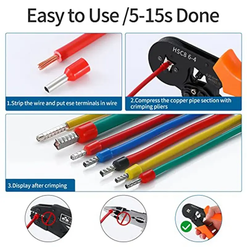 

2026 + 998 шт. комплект наконечников для проводов, медные обжимные клеммы, изолированные концевые соединители шнура