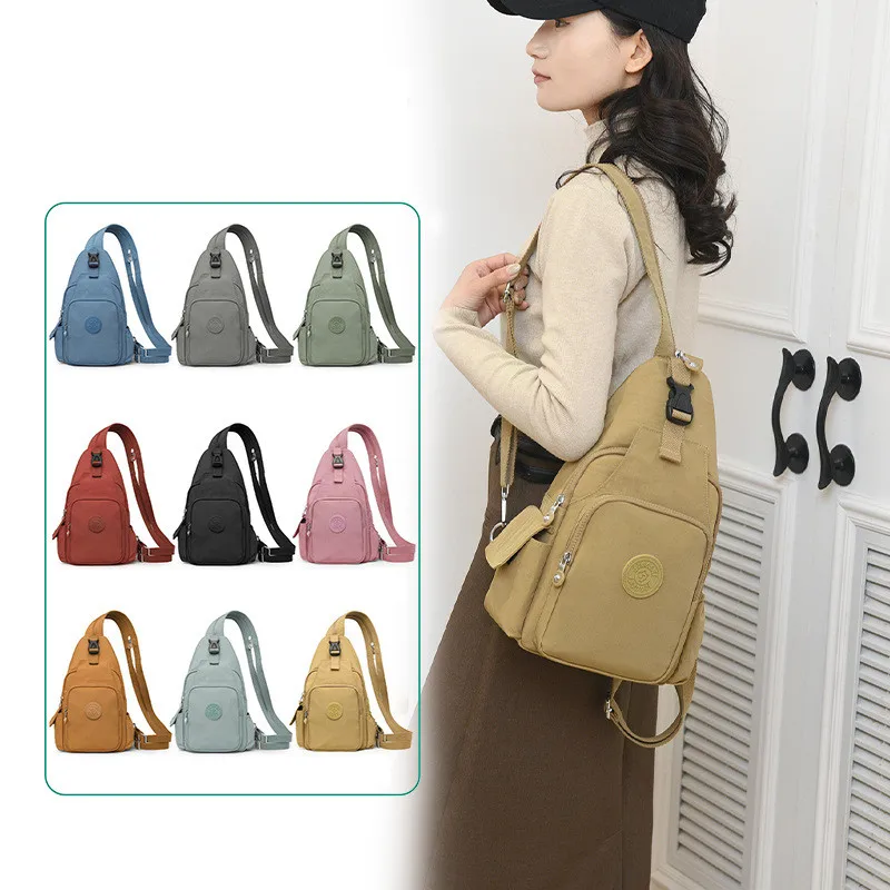 Small Backpack Women Travel Large Capacity Rucksack Shoulder Chest Bag Casual Fashion Daypack