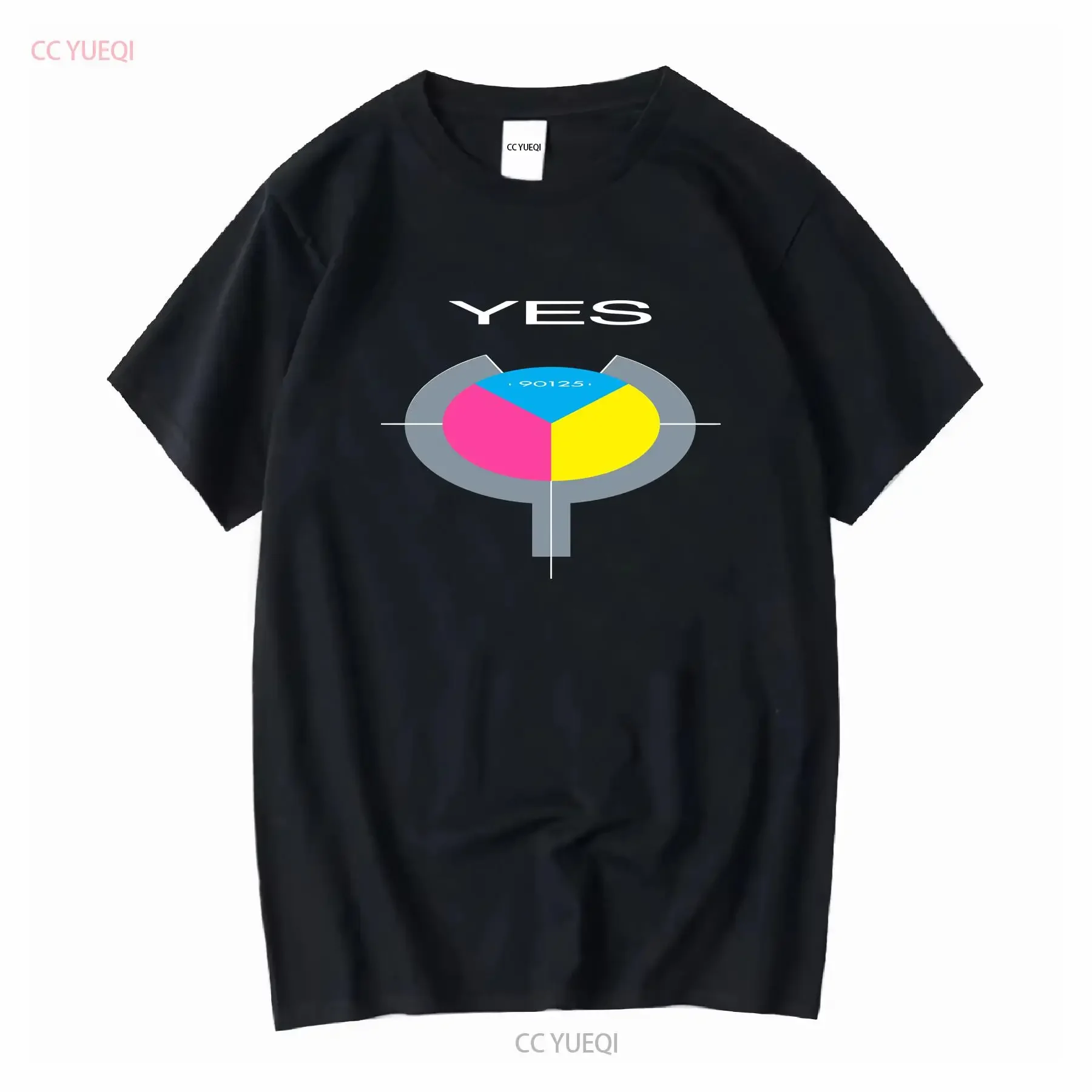 Yes 90125 John Anderson Chris Squire Official T Shirt Mens  vintage Washed Stylish Casual Comfortable streetwear Stretched