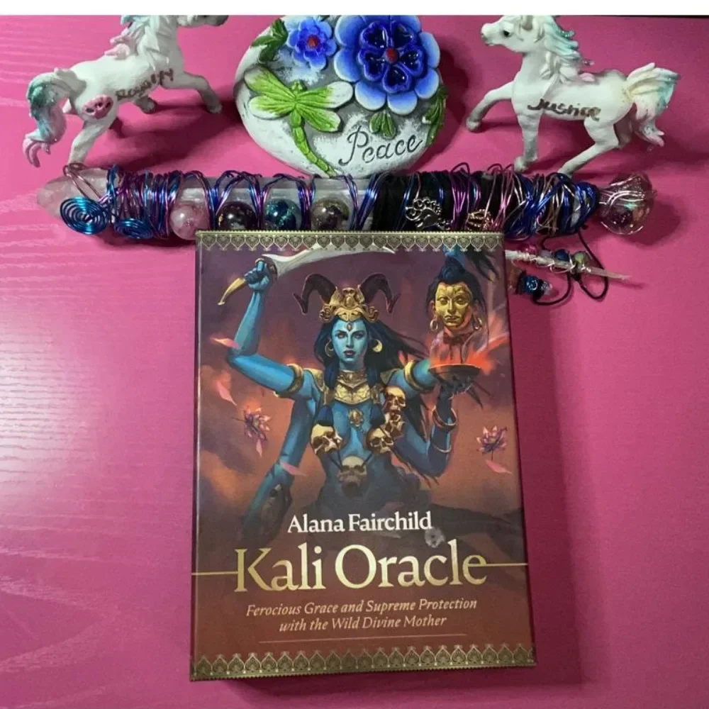 Fast Ship Kali Oracle Ferocious Grace และ Supreme Protection ด้วยการ์ดแม่เทพป่าไพ่ทาโรต์ Divination Card