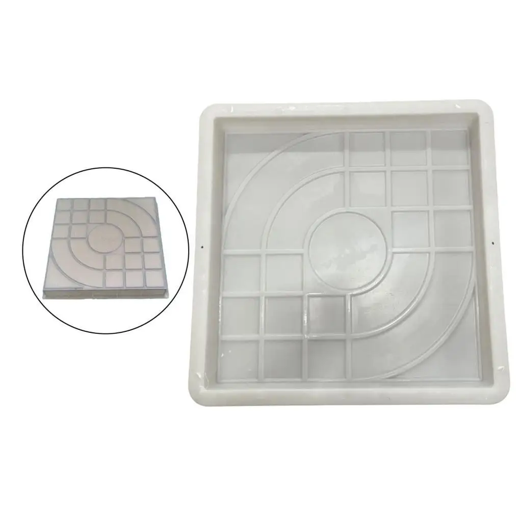 Stepping Stone Mould Garden Maker Manual Concrete Cement Form Abrasion Resistant for Patio Walkway Design