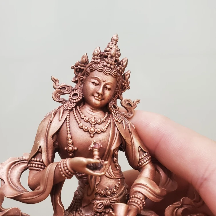 Nepalese craft Tibetan Vajrasattva Buddha statue ornament, copper Seiko home offering