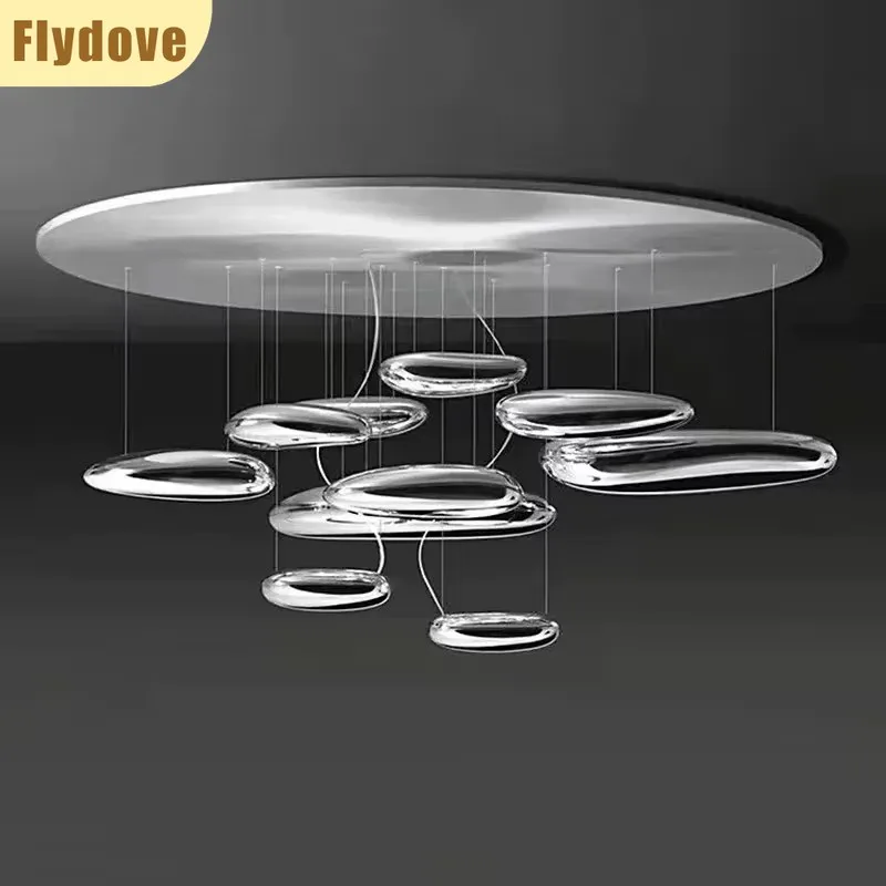 العائمة قطرة الماء غرفة المعيشة ضوء الشمال مطعم العلية فيلا الإبداعية قاعة المعرض الزجاج المنزل تزيين مُثبت ضوء #3