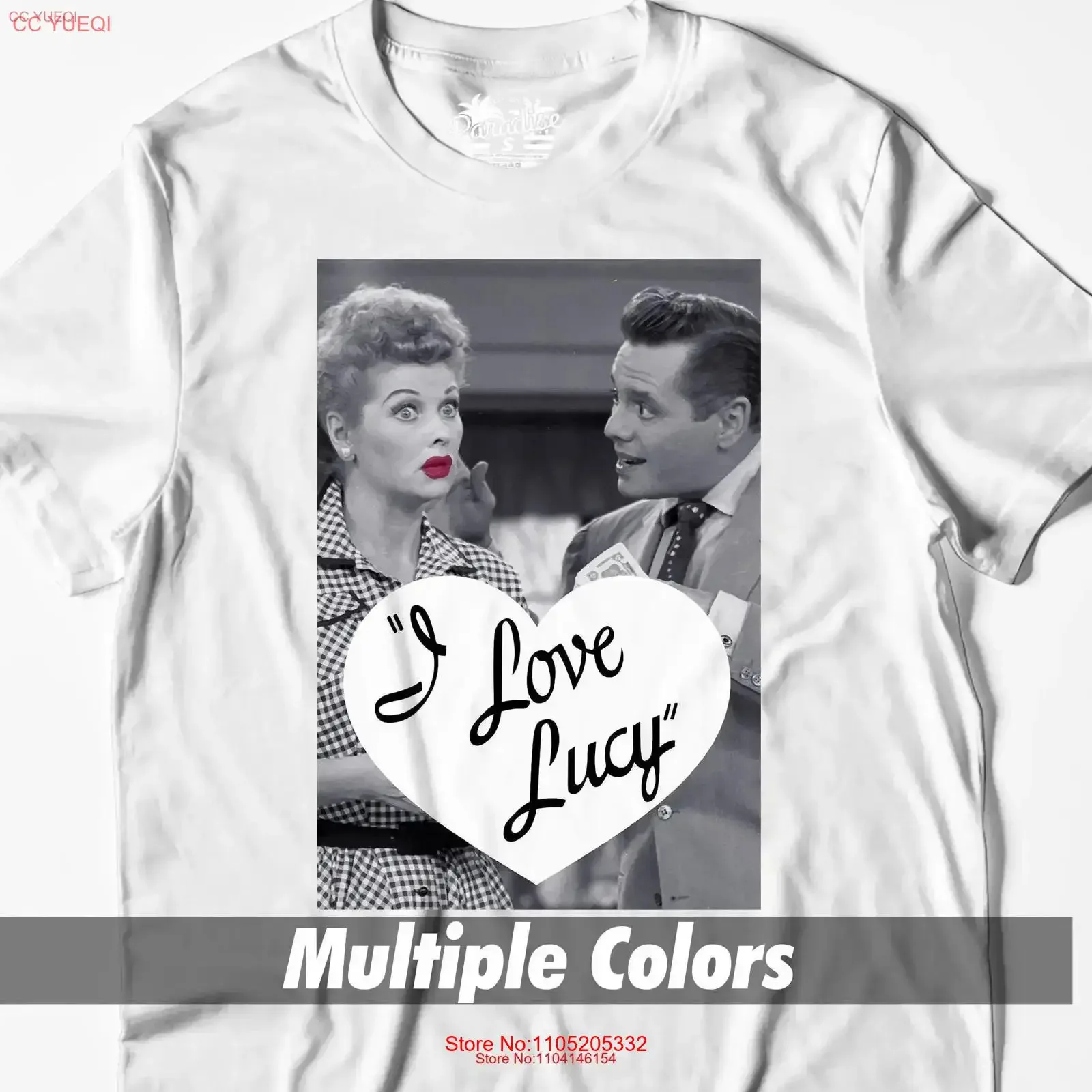 

Футболка I Love Lucy Lucille Ball TV Show Comedy Sitcom Desi Arnaz Logo 3 Ricky Ricardo 100, хлопок, винтажная стираная повседневная одежда
