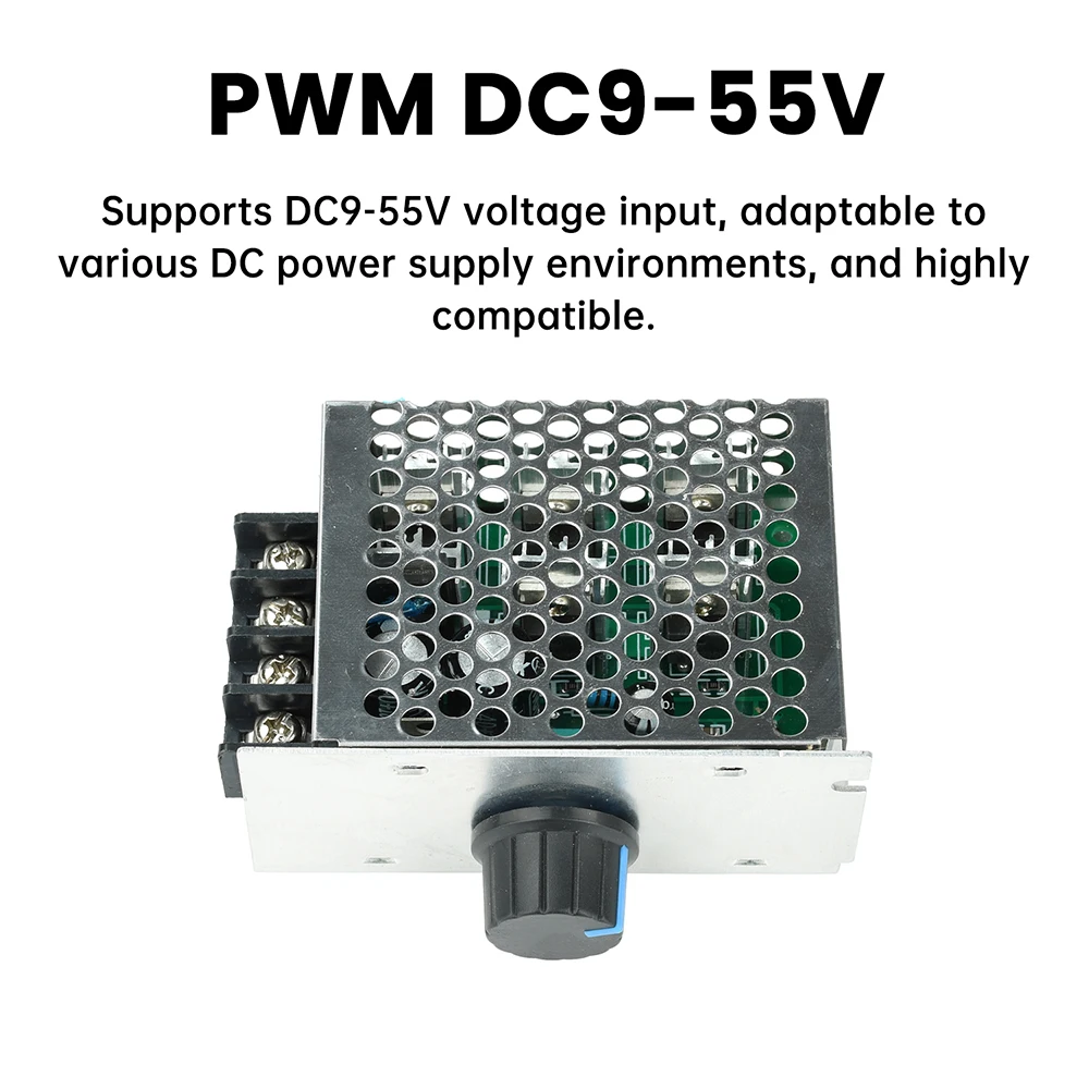 PWM DC Motor Snelheidsregeling Controller DC9-55V 40A 2000W Lineaire Snelheid High Power Snelheidsregelaar