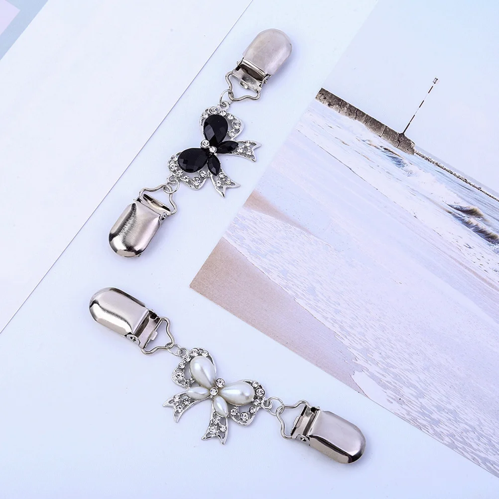 2 قطعة وشاح دقيق مشبك سبائك الزنك الملابس الديكور أنيق كل مباراة مقاطع سترة سترة طوق كليب الزفاف يؤرخ #3