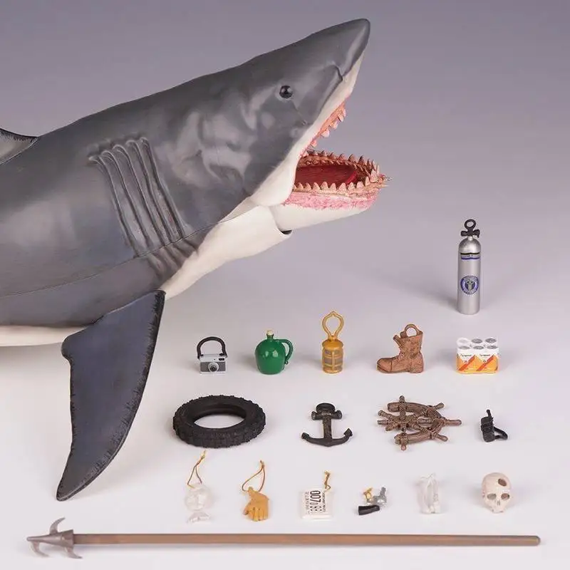 Neca Jaws Great White Shark 12 Inch 50th Anniversary Movie Version Simulation Of Marine Animal Model Collection Toy