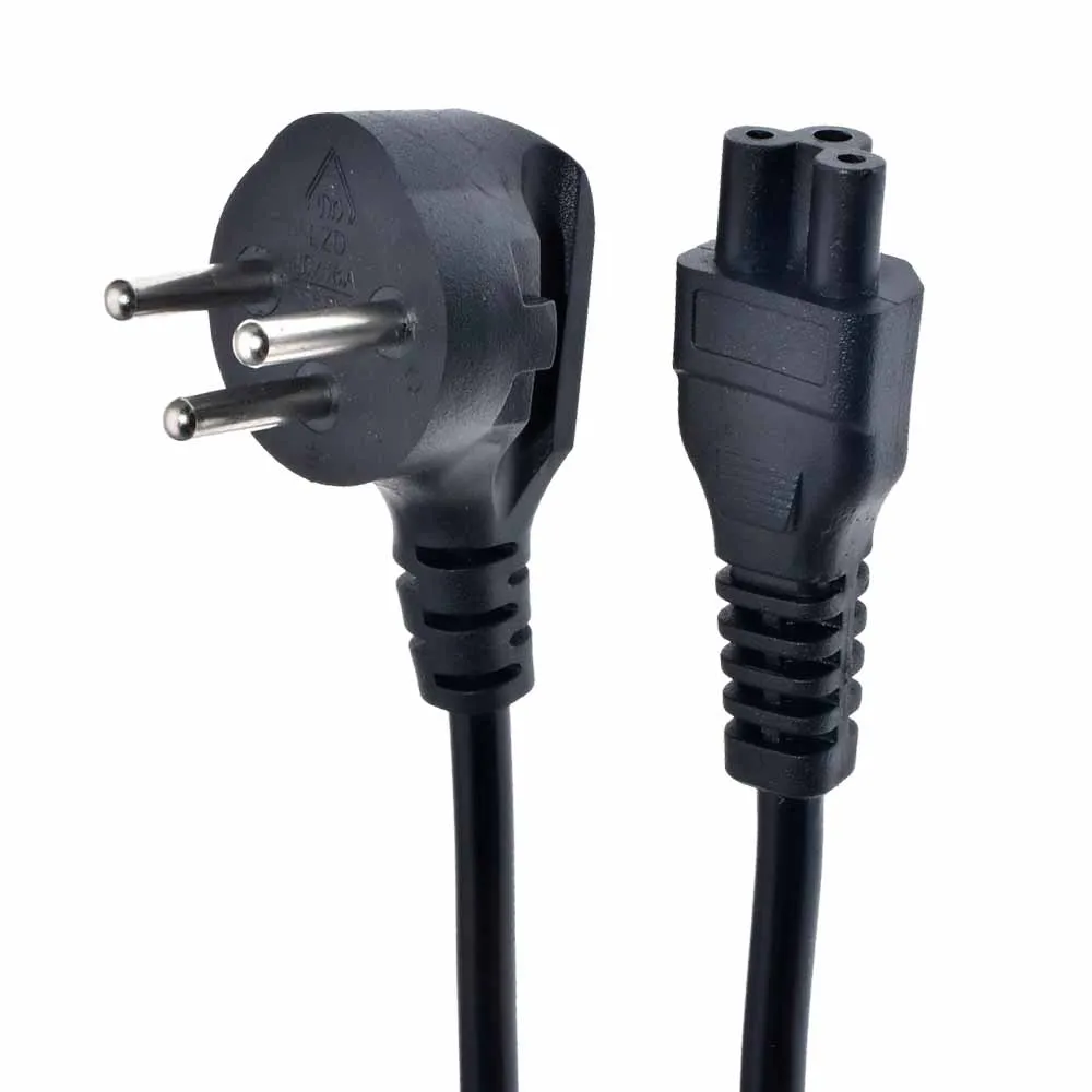 Israel Power Cable Plug 3 x0.75 Universal 3 Prong Power Cord C5 Cable 1.8M