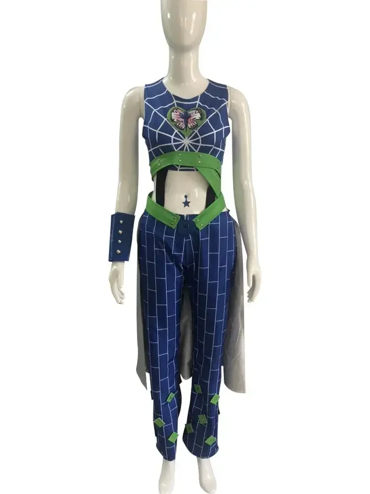 JoJo's Bizarre Adventure Jolyne Cujoh Cosplay Halloween Costume Dress