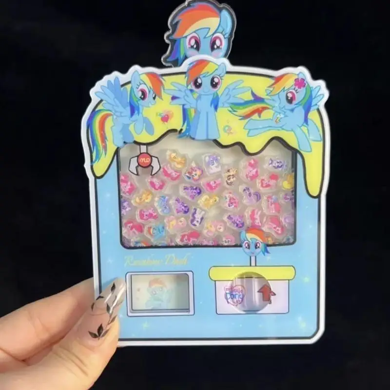 Kawaii Anime My Little Pony Rarity Rainbow Dash Acrylic Twister Cute Cartoon Twilight Sparkle Fluttershy Shaker Toys Girls Gifts