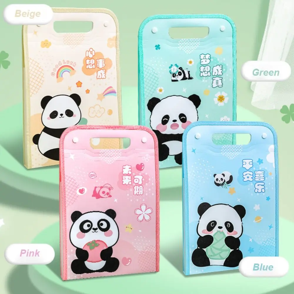 Cute Creative A4 File Folder Cartoon Waterproof File Organizer Large Capacity 13 Pockets Test Paper Storage Folder