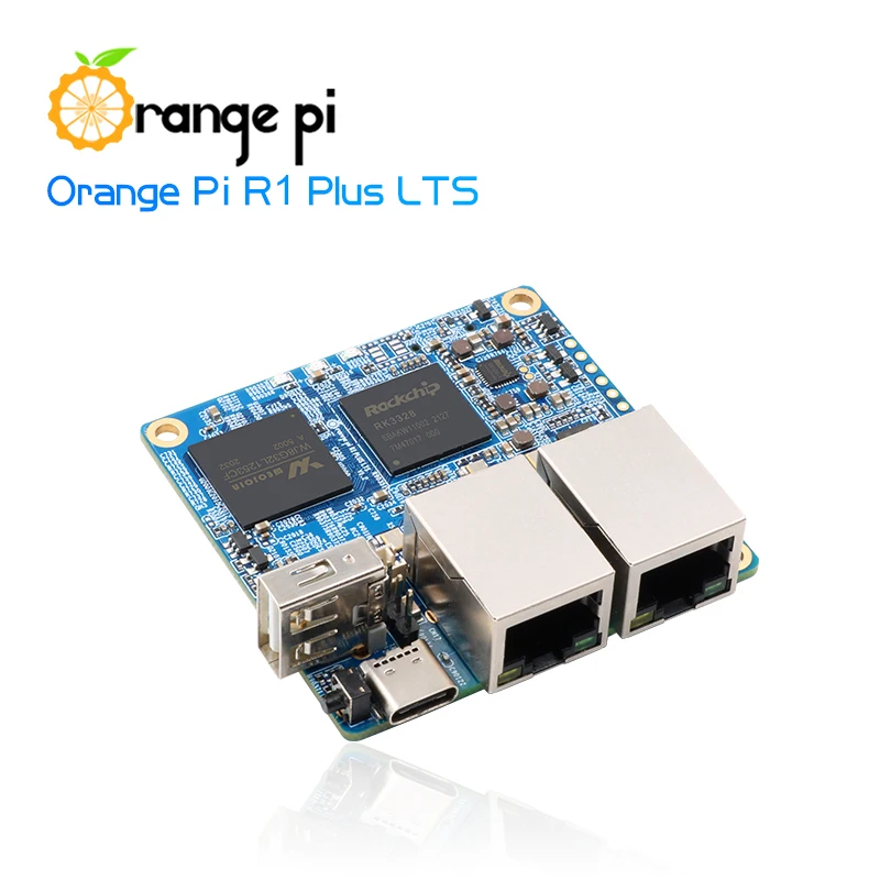 Orange Pi R1 Plus LTS 1 ГБ ОЗУ, использует Rockchip RK3328, компьютер с открытым исходным кодом, работает на ОС Android 9/Ubuntu/Debian/OpenWRT