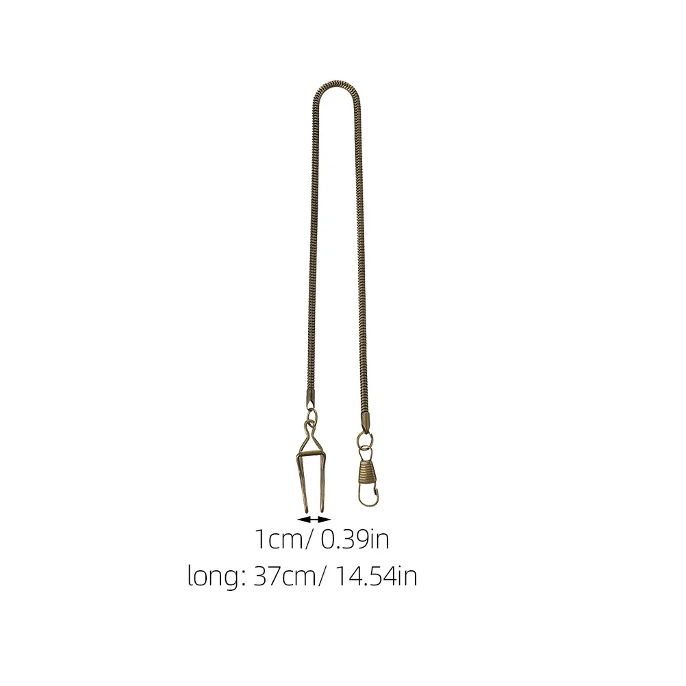 남성용 빈티지 메탈 포켓 워치 체인 2개 세트, 조끼 체인 교체용 장식용 포켓 워치 걸이