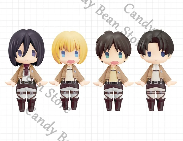 attacco-anime-ufficiale-su-titano-eren-jaeger-levi-ackerman-mikasa·ackerman-cosplay-garage-kit-figurina-di-cartoni-animati-mock-up-adornare-regalo