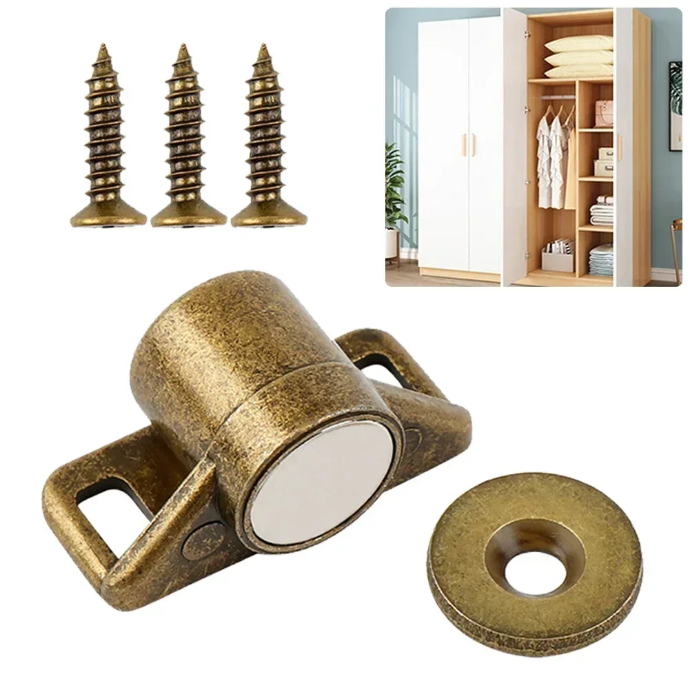 Ensure the Safety and Security of Your Furniture Doors with this Zinc Alloy Magnetic Catch Latch Includes 3 Screws