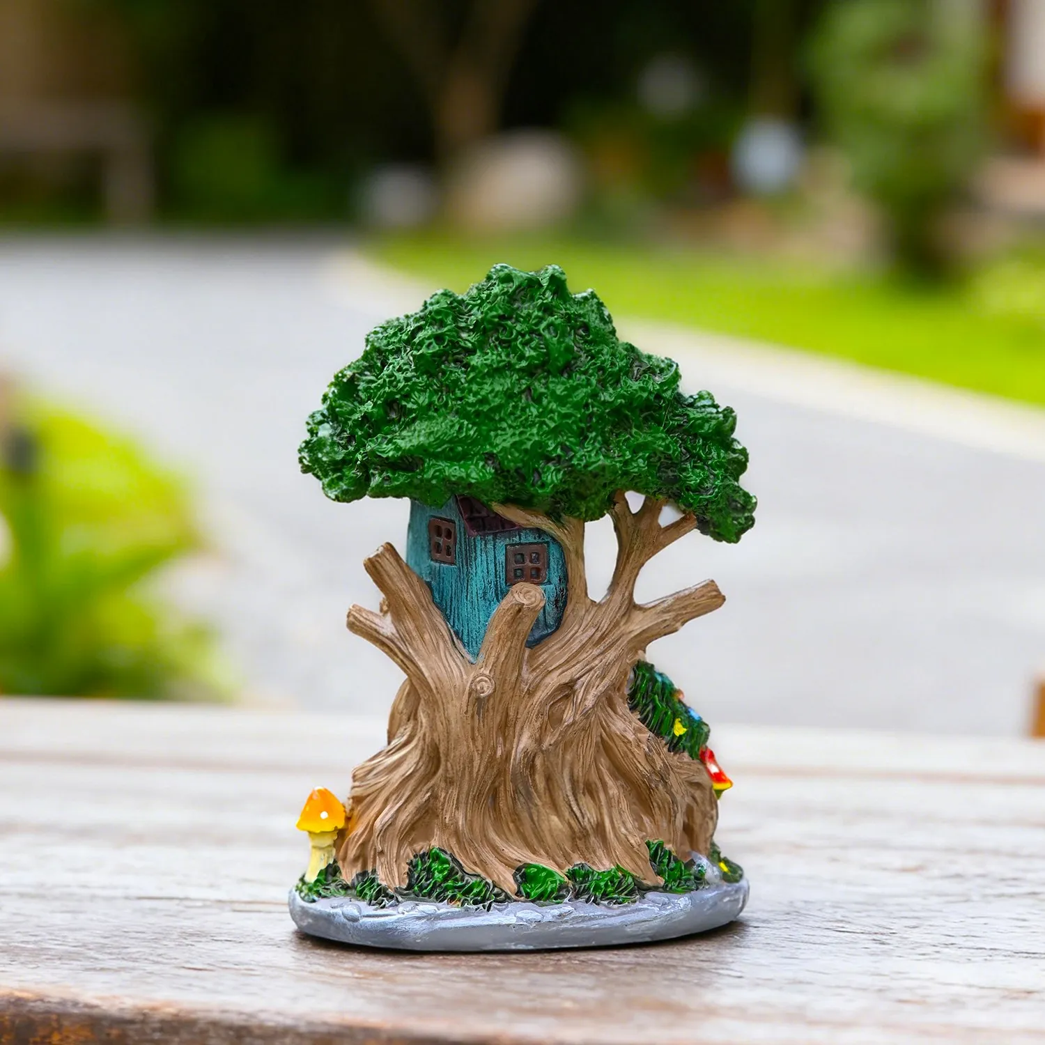 Fairy Garden 6.3 4.7 9.1 Inches 16 12 23cm Solar LED Statue Whimsical Outdoor Statue Solar Outdoor-safe Finish
