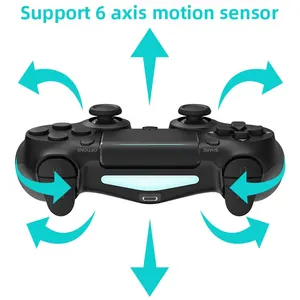 Data Frog-Bluetooth compatible game controcler for PS4, Slim, Pro, PC wireless Gamepad, Double Vibration Joystick for iOS, Android 12 Main Sales Control PS4 Wireless - №2