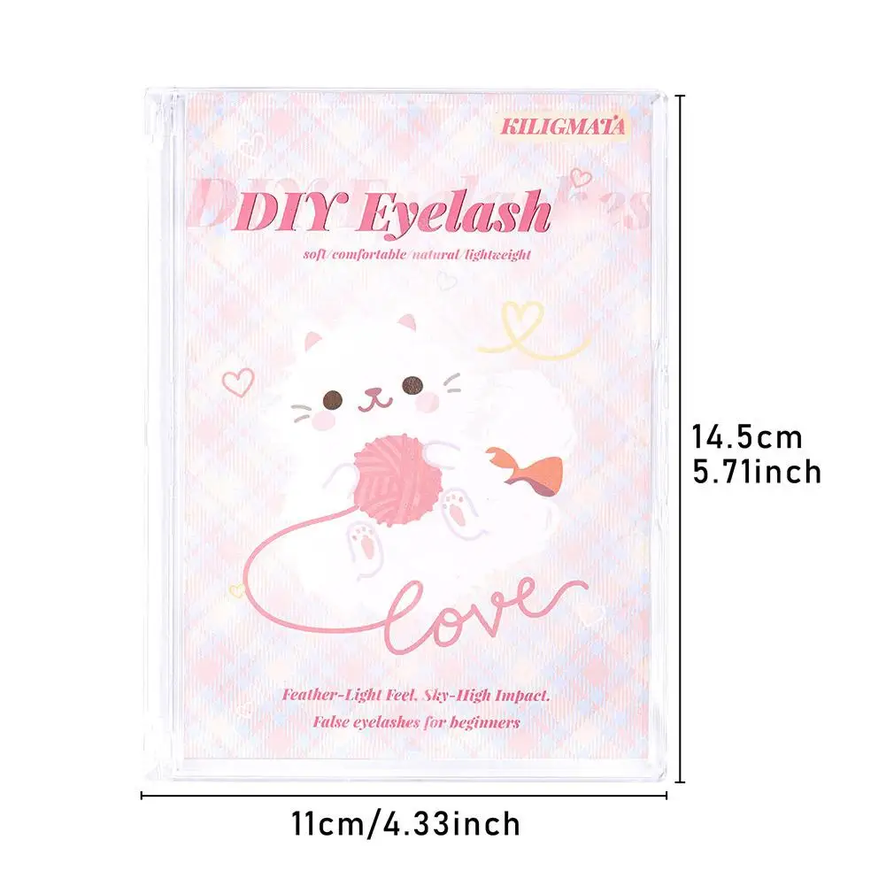 Cílios postiços sem cola, aparência natural, faça você mesmo, autoadesivo, cluster de cílios individuais, extensão de cílios, ferramentas de maquiagem