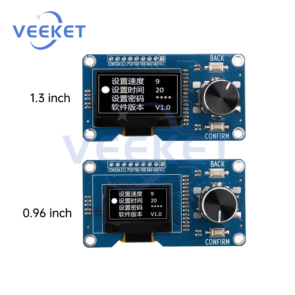 0,96/1,3-дюймовый OLED-дисплей EC11, модуль поворотного энкодера, интерфейс IIC для Arduino